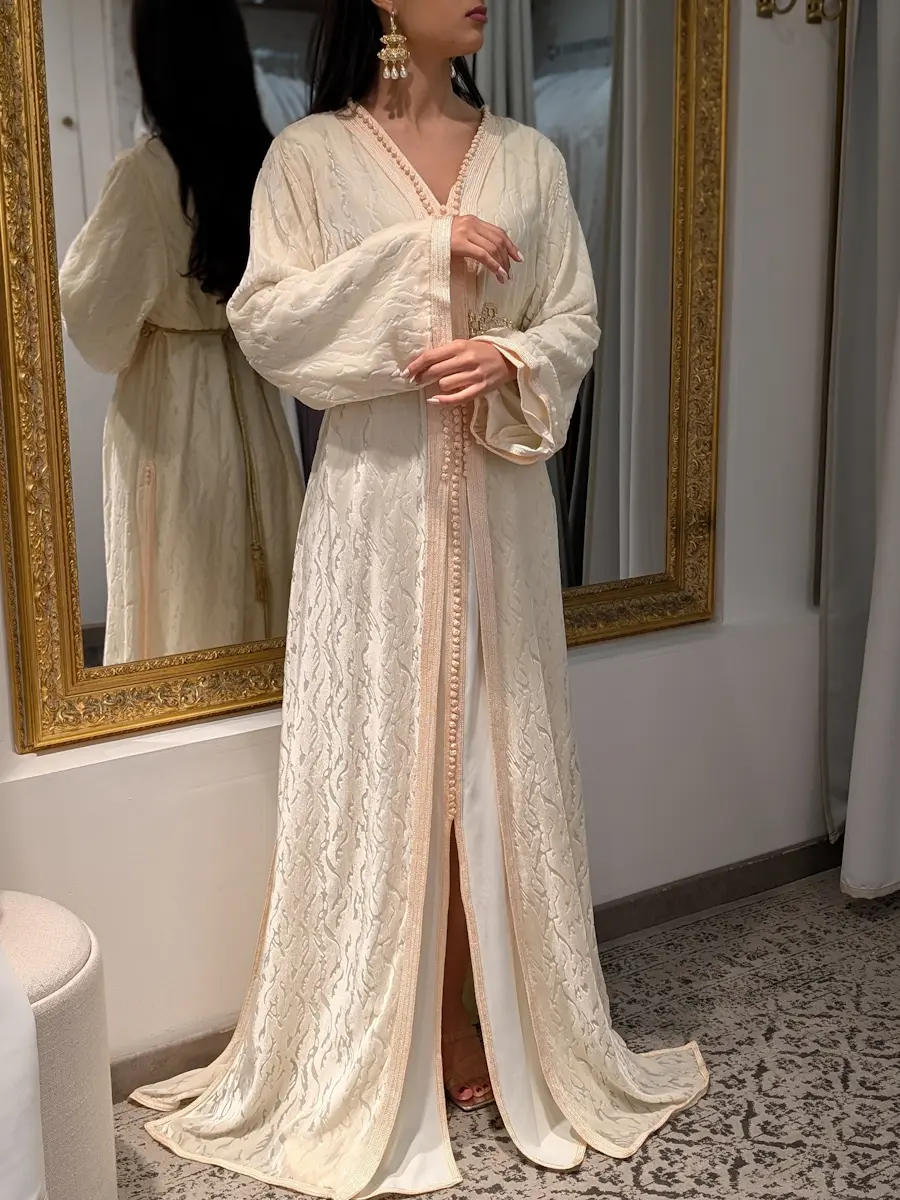 piece unique velour ecru 1