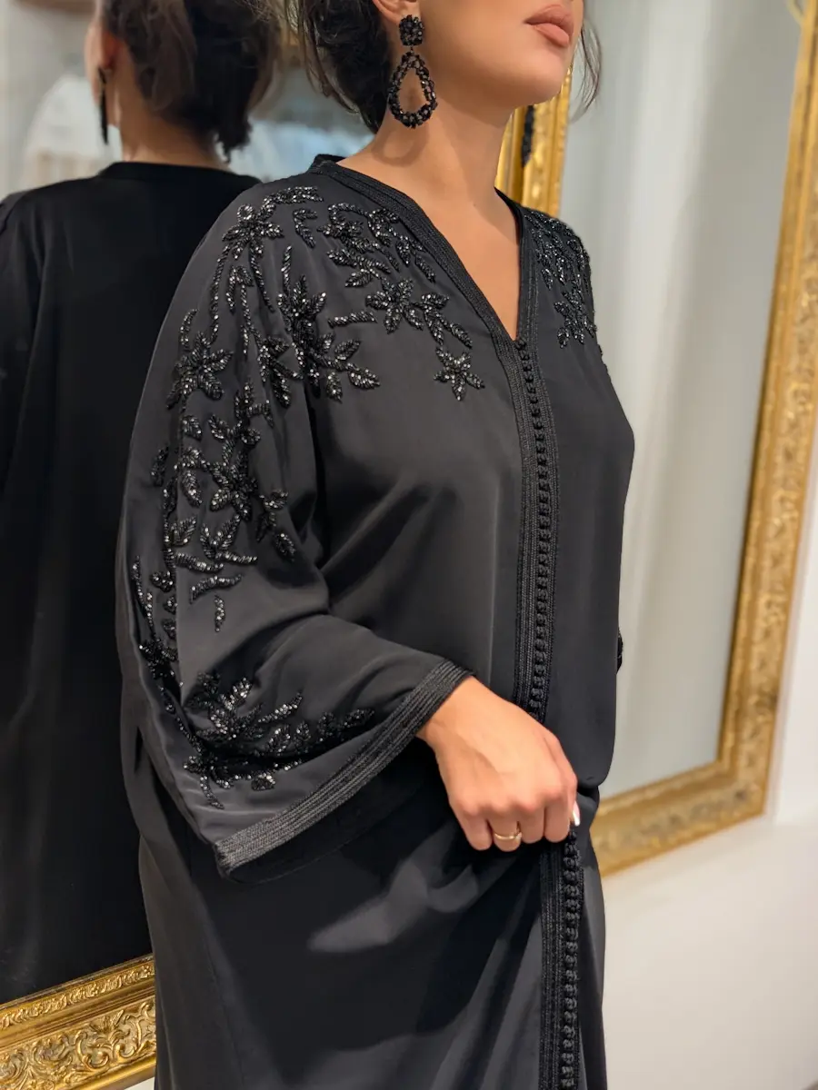 caftan fleur noir (2)
