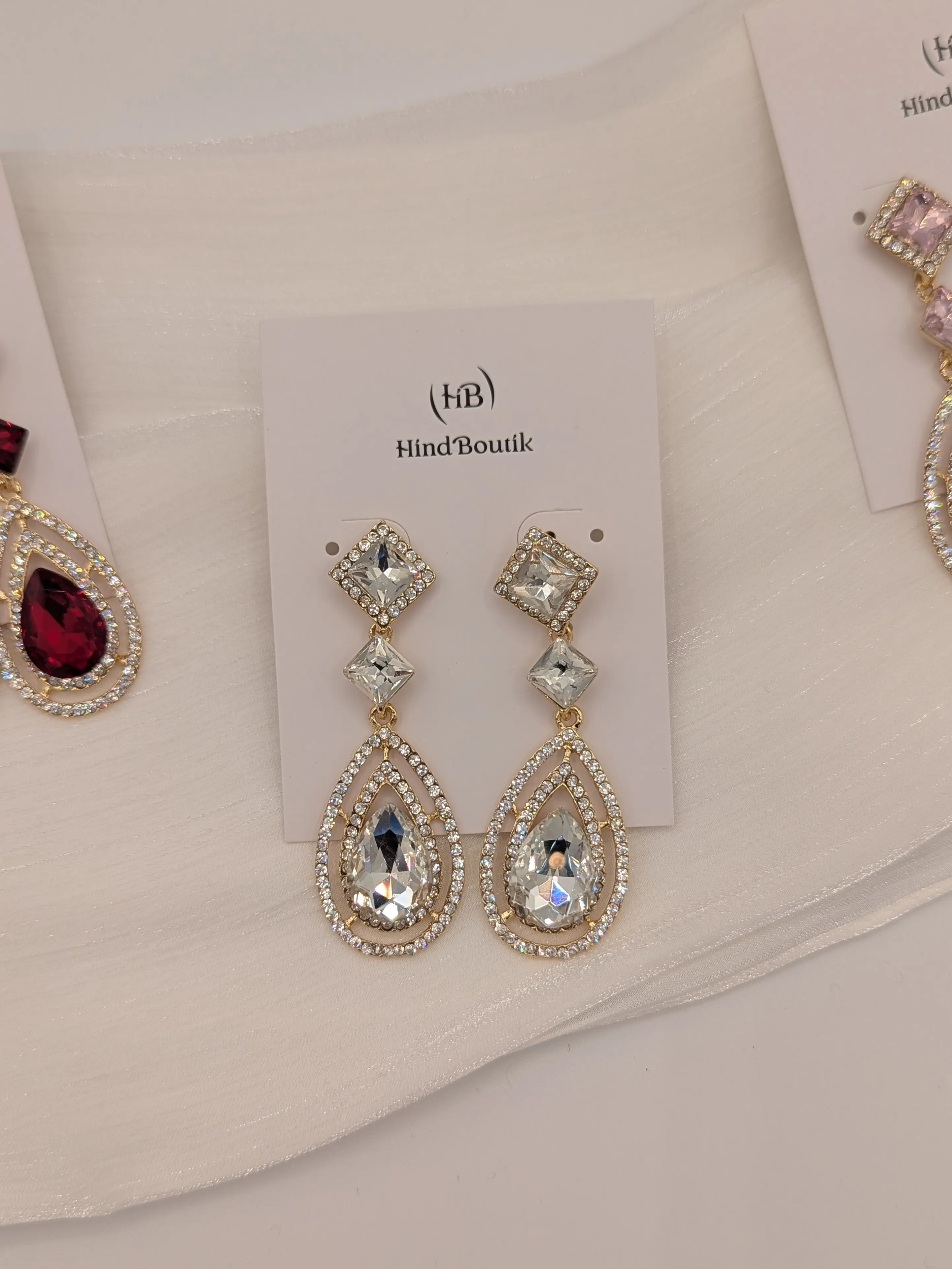 boucle d'oreille goutte 8