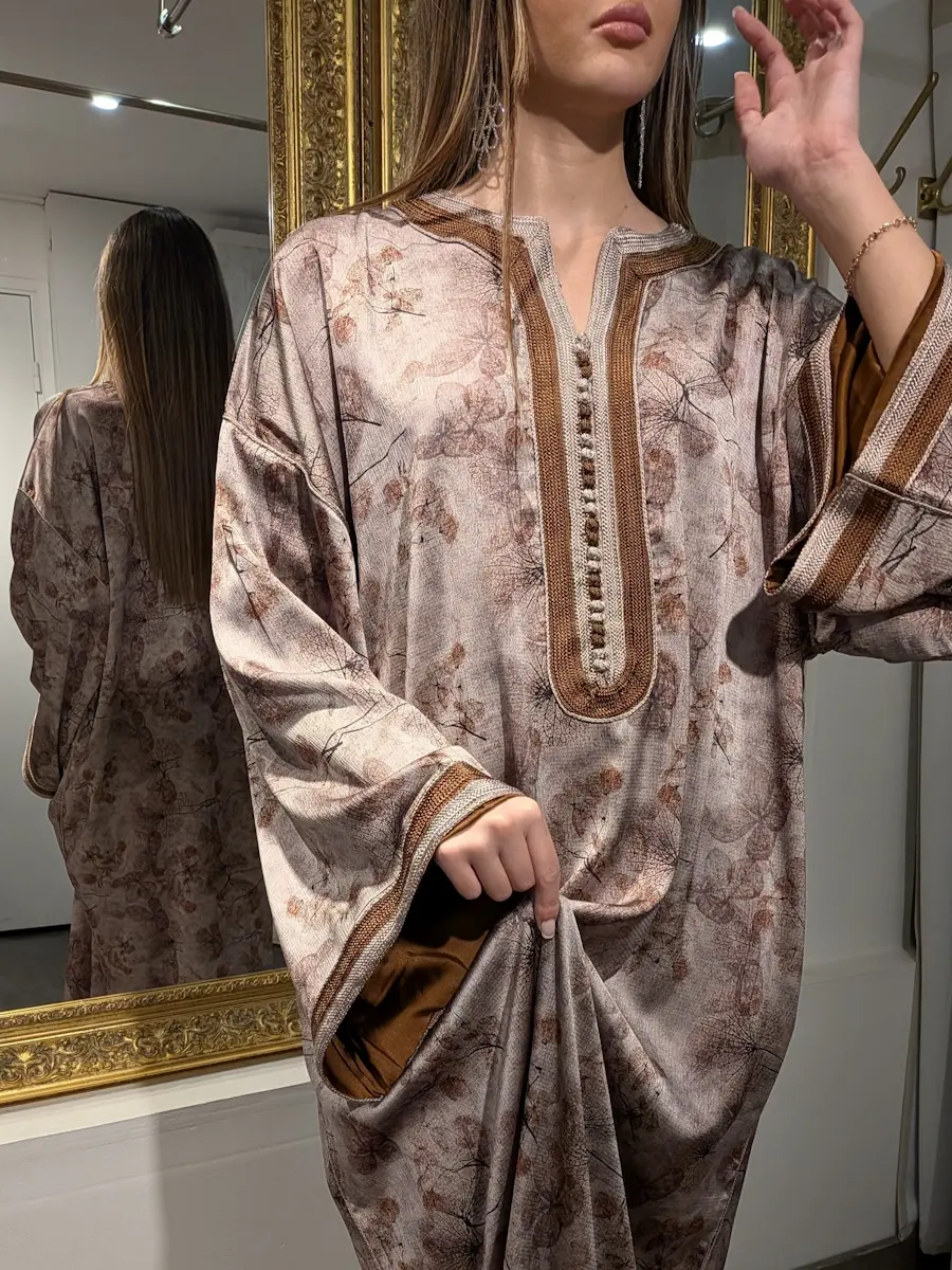 caftan imprimé bronze 1