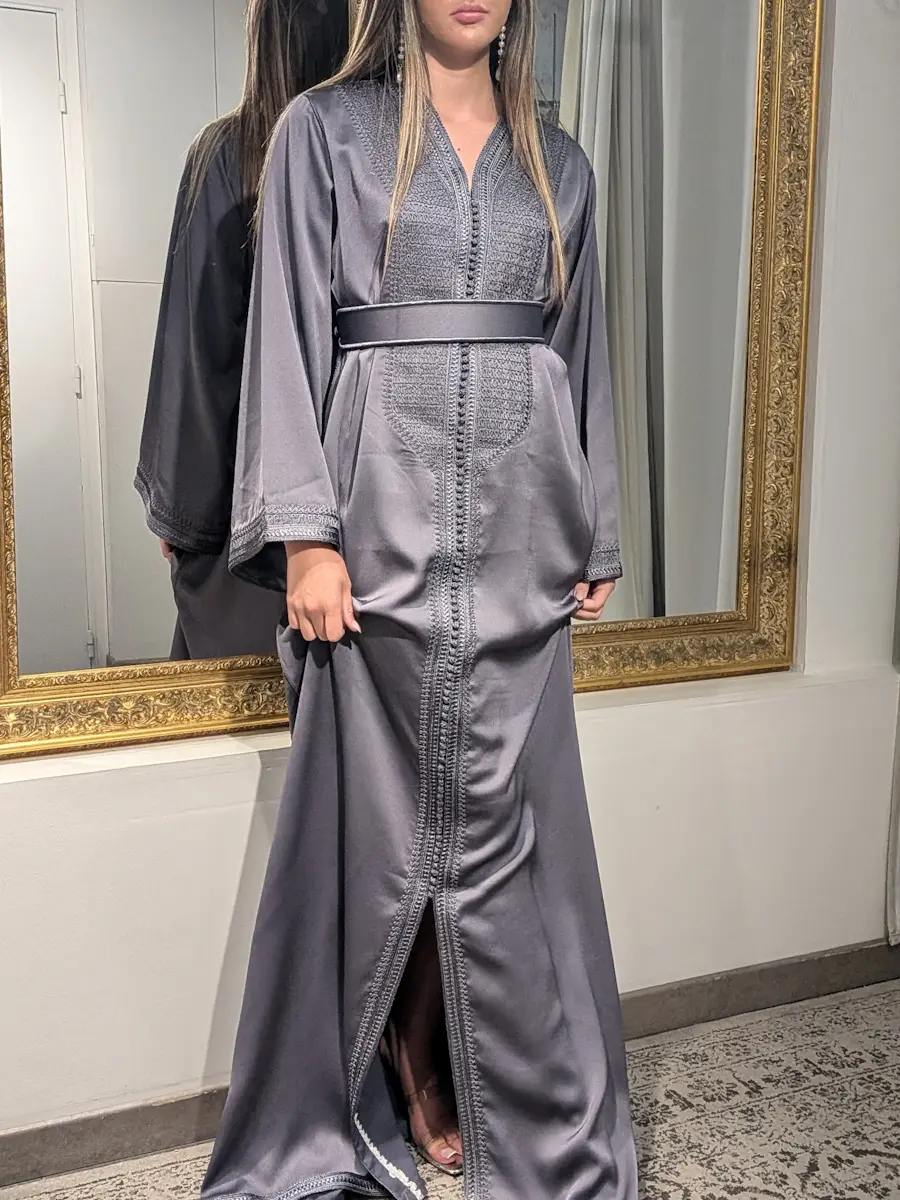 caftan broderie bleu roi (copie)