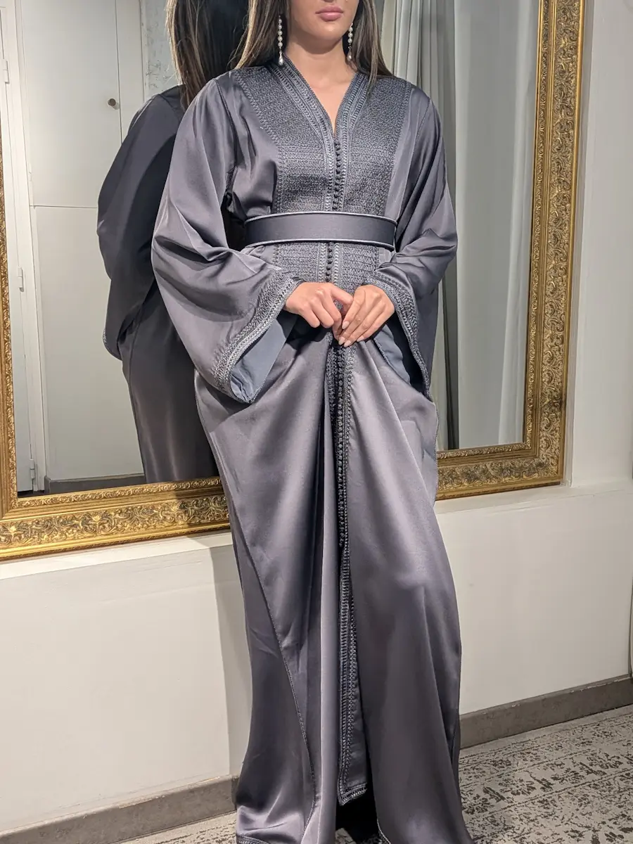 caftan broderie bleu roi (copie)