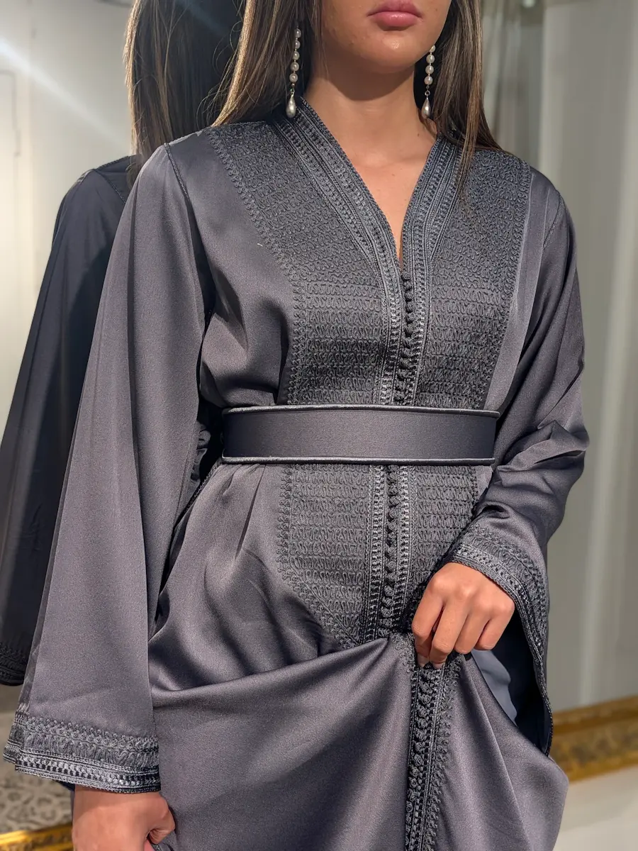 caftan broderie bleu roi (copie)