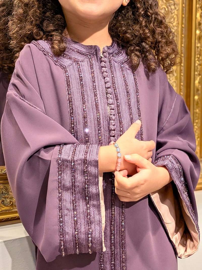 caftan petite fille artisanat marocain