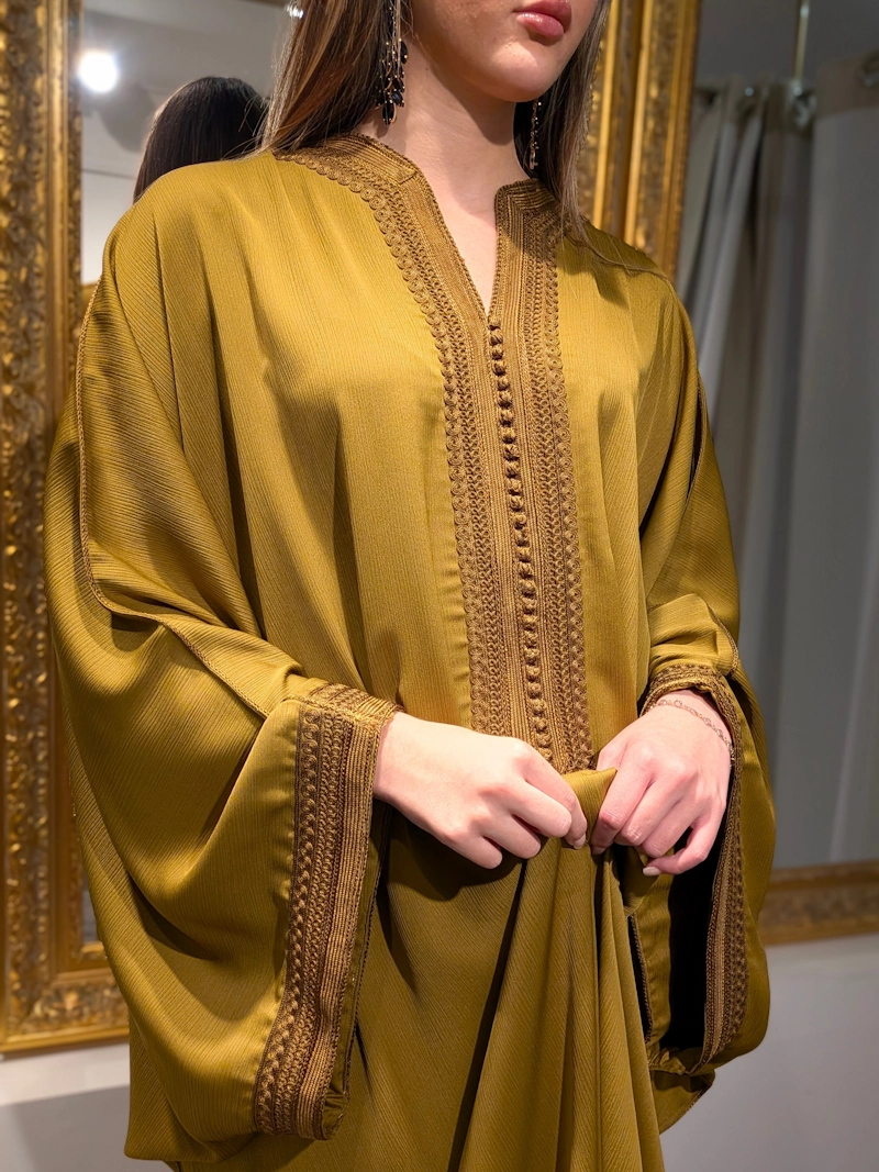 faracha gandoura marocaine broderie artisanale marocaine